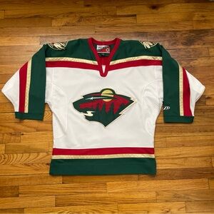Vintage Y2K Pro Player NHL Minnesota Wild Hockey Jersey Size M Used